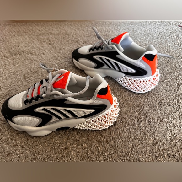 ADIDAS 4D KRAZED MEN US Cream and Orange color